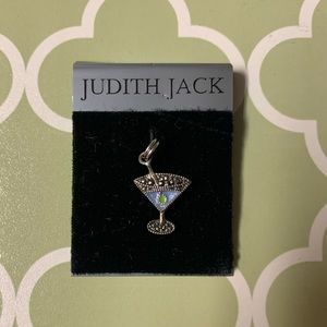 NWT Judith Jack Sterling Silver Martini Charm